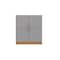 Manhattan Comfort Cornelia Cabinet, Grey/Nature 21LC3 - alternate 1